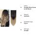 Silk-co 26 Inch 8PCS Clip in Hair Extensions Dark Brown to Ash Blond - 100% Synthetic Long Straight Hair Piece for Full Head - Buy Online on SooperMarket.com