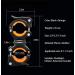 COSOOS 2 Pack Flashlight Mount Holder Universal Bicycle Led Light Mounting Holder 360 Rotation Clip Clamp for Flashlight Cycling Riding Orange+Black - Buy Online on SooperMarket.com