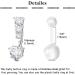 QWALIT Belly Button Piercing Kit - Body Piercing Kits for All Piercings - 2-Heart Design - Buy Online on SooperMarket.com