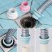 JZK 4X Plastic Deodorant sealing plug for kitchen drain pipe Washing Machine drain pipe seal Bathroom basin sink drain hose seal kitchen waste pipe seal ring - Buy Online on SooperMarket.com