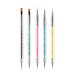 Rnitle nail art fineliner brush 5 pieces nail art liner brush professional detail brush brush nail polish brush for nail art design painting salon nailing design nail foot care pinceaux en d tail ongles