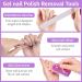 MORGLES Gel Nail Remover Kit - 10 Nail Clips, 300 Cotton Pads, Files, Shiner, Cuticle Pusher, Brush - Purple - Buy Online on SooperMarket.com