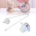 Bling Baby Pacifier Clip - Curved Silicone Design with Rhinestone Crown for Infants 6 to 18 Months - Stylish & Safe Newborn Pacifier (Blue M) - Buy Online on SooperMarket.com