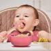 Suction Bowl & Bamboo Spoon Weaning Set | Food Grade Baby Feeding Bowls & Spoons | BPA Free Silicone Children Tableware - Buy Online on SooperMarket.com
