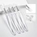 Silicone Nail Powder Applicator Brush Set - 10 Pcs Reusable Lip & Nail Art Brushes for Holographic Chrome Glitter Mirror Finish Makeup - White - Buy Online on SooperMarket.com
