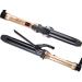 ANGENIL Curling Iron Wand Tourmaline Ceramic Hair Curlers 1 1/4 Inch Dual Voltage/Fast Heat-up/Suitable for All Hair Types One-Step Styling Tool 1.25 in Gold