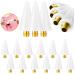 12 Pieces Wax Replacement Head Tips Nail Rhinestones Picker with Case for Nail Dotting Pen to Pick Up Nail Gem Jewelry Replacement Wax Head Accessories (White)