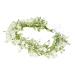 June Bloomy Bridal Flower Crown - Rose Floral Headband for Women - Maternity Photo Prop/Baby Shower - White Leaf Hair Wreath - Buy Online on SooperMarket.com