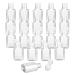 30 Pieces 1 oz Plastic Bottles Clear Travel Bottles with Flip Cap Portable Empty Hand Sanitizer Bottles, Refillable Containers for Travel Business Trip 30 Count (Pack of 1)