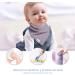 Lulu Moon Baby Bib & Muslin Scarf Set - Triangular Baby Scarves for Boys & Girls (6 Pieces Dream Unicorn) | International Shipping - Buy Online on SooperMarket.com