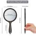Double Sided Handheld Makeup Mirror with 1X/2X Magnification - Black - Buy Online on SooperMarket.com