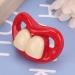 Mouth Pacifier Funny Soft Silica Gel Laughing Red Lip Pacifier for Babies Kids - Two Teeth Soother Accessory - Buy Online on SooperMarket.com