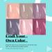 Beetles Gel Nail Polish Kit with UV Light - 6 Colors Fall Collection Soak Off Nude Gray Purple Mauve Light Pink - DIY Home Gift for Her - Buy Online on SooperMarket.com