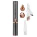 Electric Eyebrow Hair Remover Facial Hair Trimmer for Women Painless Portablewith LED Light for Lips Nose Finishing TouchHair Remover (Black)