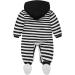 Baby Rompers with Footies Hat Set - Boys Girls Cotton Jumpsuit - Infant Winter Outfits (9-12 Months) - Buy Online on SooperMarket.com