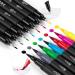 Mogyann 100 Colors Dual Tip Brush Pens for Coloring and Calligraphy - Multicolor - Buy Online on SooperMarket.com