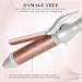 34mm Ceramic Curling Wand for Short to Long Hairstyles - Lily England Rose Gold Curling Tongs - Adjustable Temperature - 2M Swivel Cord - Buy Online on SooperMarket.com