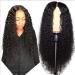 Buy Brazilian Remy Hair Wigs for Women | 24 Inch Long Wavy Lace Front Afro Curly 150% Density Natural Look - Buy Online on SooperMarket.com