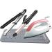 Heat-Resistant Mat Bag & Gloves for Hair Styling | 28.5cm x 14cm | Ideal for Curls & Smoothing Tools - Gray - Buy Online on SooperMarket.com