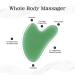 Rosenice Jade Stone Gua Sha Facial Tool for Face and Body Massage - Acupuncture Therapy and Trigger Point Treatment - Buy Online on SooperMarket.com