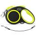 Fida Retractable Dog Lead 5m/16ft Dog Leads for Large Dogs up to 50KG Extendable Dog Lead with Green Reflective Ring for Daily Walking