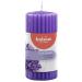 Bolsius Ribbed Column Lavender 120/58 mm Wax Purple One Size