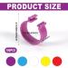 Taicols 100 16mm Chicken Recognition Leg Straps 5 Colors Chicken Foot Labels Ducks Pigeons Guinea Pigs Geese Poultry (16mm) - Buy Online on SooperMarket.com
