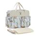Kamay's Multifunctional Waterproof Mummy Shoulder Bag Diaper Bag Chic Nappy Changing Bag Tote/Messenger Style Large Light Weight with Changing Mat Adjustable Straps (White Pine Tree Elk Eagle)