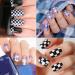 Nail Stamp Stainless Steel Nail Stamping Plate Snake Skin Image Printing Stainless Steel Stencil Nail Art Stamp Templates Animal Flower Pattern Nail Stamping Plates (Geometric Plaid Stripe Line) - Buy Online on SooperMarket.com