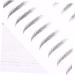 Baluue 2 Pairs Eyebrow Makeup Tools Hair-like Simulation Eyebrow Sticker Artificial Eyebrow Patch 21.00X15.00X0.01CM Black - Buy Online on SooperMarket.com