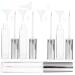 HAPINARY 15 Pcs Mascara Tube Oil Mister Cuticle Oil Pen Lip Gloss Tubes Empty Lip Balm Tubes Oils Transparent