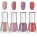 TBeautfave Nail Polish Set Nude Nail Varnish Sets Quick Dry & Long Lasting Red Purple Nail Polish Water Based Natural Nail Varnish Sets for Women DIY Nail Art - No Need Cure 02Nude