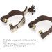 Horse Spurs Low Carbon Steel Horse Boot Spurs Decoration West Cowboy Style Horse Spurs for Riding - Buy Online on SooperMarket.com