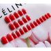 JIHUOO 24 Pieces Red Short False Nails - Artificial Fingernails with Glue & Stickers for All Occasions | International Shipping Available - Buy Online on SooperMarket.com