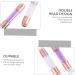 minkissy 2pcs Nail Stamp Nail Art Stamper Head French Tip Nail Tool Nail Art Stamp Tool Nail Art Stamper for French Manicure Nail Art Stamping Tools Silica Gel Template Purple Printing 11.50X2.00X2.00CM Purple - Buy Online on SooperMarket.com