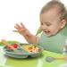 4 Piece Baby Weaning Set: Silicone Suction Divided Plate, Adjustable Bib, Spoon, Fork - Baby Led Feeding Supplies for Baby and Toddlers - Buy Online on SooperMarket.com
