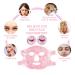 CONBELLA Pink Cooling Face Mask for Dark Circles, Puffiness, Migraines, Headache, Stress, Redness, Acne - Hot/Cold Therapy for Women and Men - Buy Online on SooperMarket.com