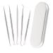 Blackhead Remove Pimple Popper Tool Kit 5 Pcs/Set  Professional Pimple Comedone Extractor Popper Tool Stainless Steel for Nose Face  Blemish Whitehead Extraction Popping VT921A-5PCS Blackhead Remove Tools