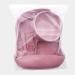 Hoseay Baby Weaning Set - 5 Pcs Silicone Feeding Set with Suction Bowl, Plate, Fork, Spoon, Bib - Baby Led Weaning Supplies for Kids/Toddlers in Pink - Buy Online on SooperMarket.com