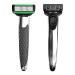 Yawdil 7-layer safety razor 1 razor holder and 2 blades wear pocket razor double edge manual razor holder men classic manual razor blades holder