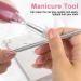 LANTRO JS Cuticle Pusher and Cutter Set 5.4" Stainless Steel Double Head Gel Nail Polish Peeler Scraper Nail Polish Gel Scraper Peeler Fingernails Toenails - Buy Online on SooperMarket.com