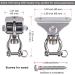 SELEWARE Heavy Duty Silent Swing Hanger Swivel Hook for Porch Swing/Hammock Chair - 2 Pack - Buy Online on SooperMarket.com