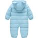Happy Cherry Baby Hooded Romper Footie Pajamas Bear-light Blue 12-18 Months - Buy Online on SooperMarket.com