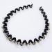 Faux Pearl and Rhinestone Headband Wavy Plastic Hairband Stretchy Beaded Hair Hoops for Women Girls Hair Styling Accessories - Buy Online on SooperMarket.com