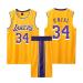 Basketball jersey shirt and shorts children/adult basketball jersey children/adult basketball sleeveless suit 2-part children/adult t-shirt vest + shorts b-34-gelb s (children)