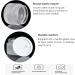 6 Pack 30ml Refillable Glass Cream Can - Leakproof Travel Container for Lotions Essential Oils & Lip Balm - Matte Transparent - Buy Online on SooperMarket.com