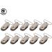 20pcs Metal Pacifier Clips & Straps - Durable Baby Snap Holders for Crafts & Decorations | International Shipping - Buy Online on SooperMarket.com