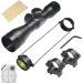 UUQ Tactical 4X32 Compact Scope with Rangefinder Reticle and Ring Mounts for .223 .308 Caliber Rifles - Buy Online on SooperMarket.com