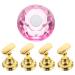 Beaupretty 1 set nail holder nail art stand make nail display holder magnetic tool nail art exercise stand nail tip training holder with nails crystal japanese pink