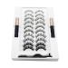 Magnetic Eyelashes And Eyeliner Kit Reusable Magnetic Lashes With Eyeliner And Tweezers 3D Natural Look False Eyelashes Magnetic Eyeliner And Eyelashes Kit